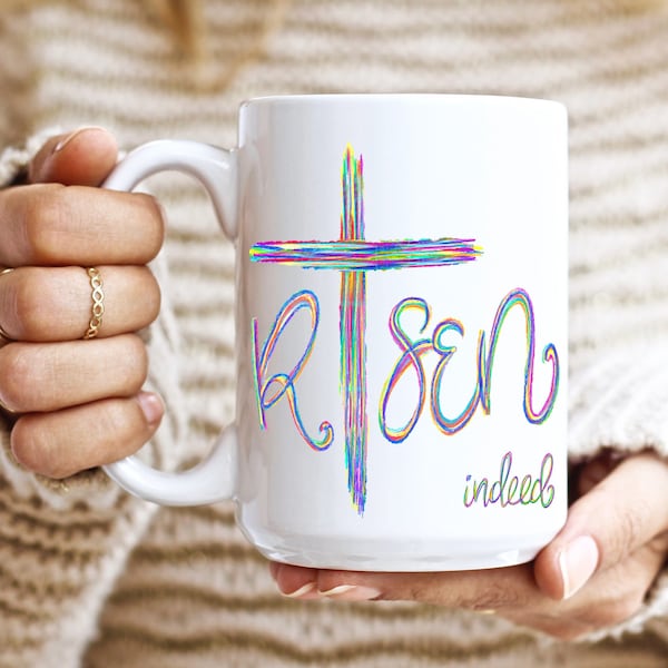 He is Risen mug, Coffee mug Easter,Easter coffee mug,Easter Mugs,He is Risen,Easter Mug,Religious Saying,Religious gift,Religious Easter mug