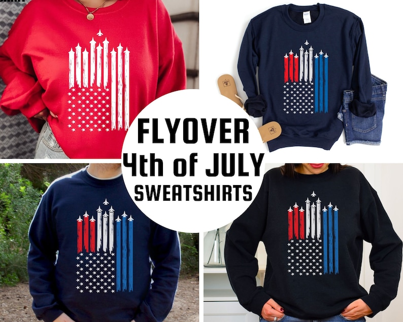 This is a picture of a 4th of July sweatshirt, fourth of July sweatshirt, 4th of July sweatshirt