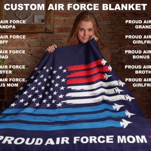 Air Force Moms,Air Force Mom Blanket,U.S. Air Force blanket,Air Force Blanket, Air Force blanket personalized,Personalized Air Force Blanket