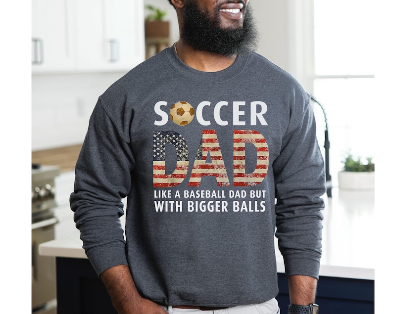 Funny Soccer Dad T-Shirt, Men's Tee for Proud Soccer Father's Day Gift image 14