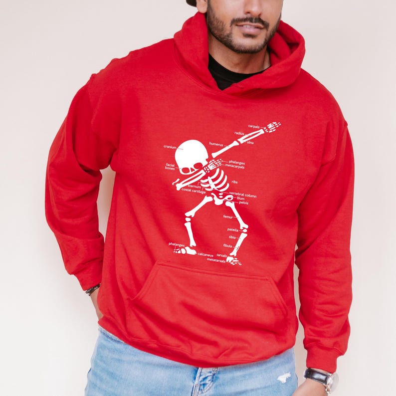 radiology hoodie red, xray tech gift idea, rad tech shirt