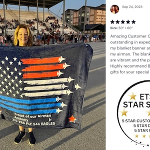 Air Force Banner, AirForce Banner, Air Force Congratulations Banner, Graduation Blanket, Air Force Welcome Home, Air Force Graduation Gift