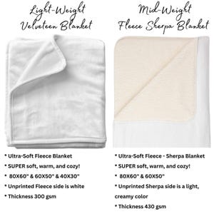 Velveteen vs sherpa hockey blanket comparison chart – Moms Next Adventure