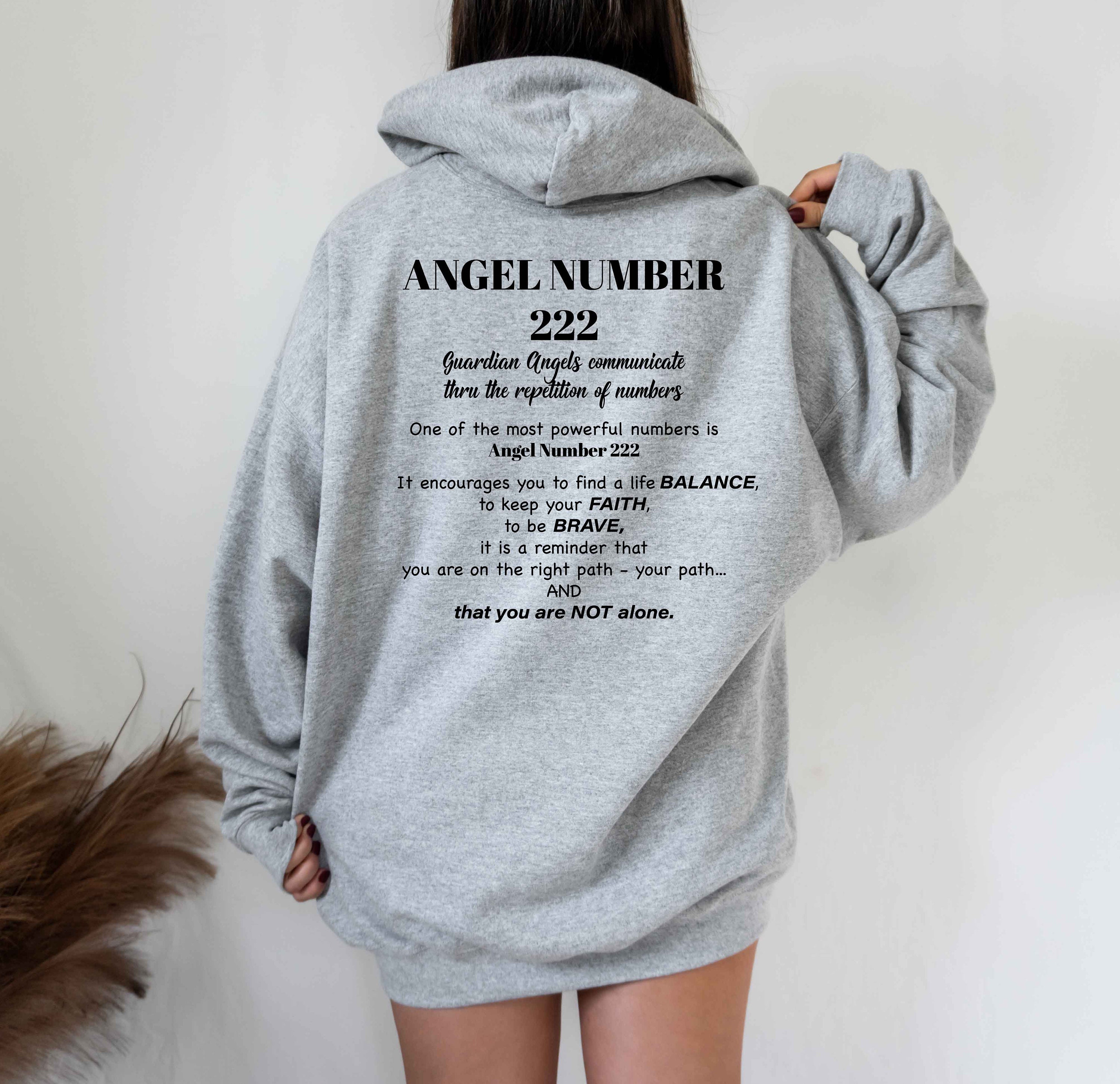Angel Number 222 Gift 222 ANGEL NUMBER Hoodie oversized Hoodie aesthetic Hoodie Gift angel Language Sweatshirt angel Gift numerology Hoodie Etsy UK