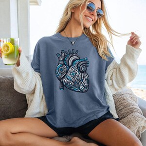Heart Anatomy Shirt,Cardiac Nursing Gift Nursing School Shirt,Medical School Student Shirt,Cardiologist Anatomical Heart Shirt,Comfort Color