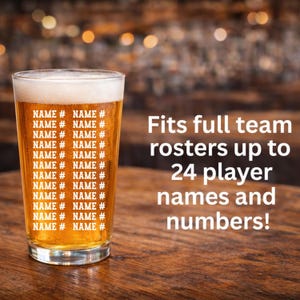 Soccer Coach Personalized Pint Glass – Custom Roster Gift for End of Season image 9