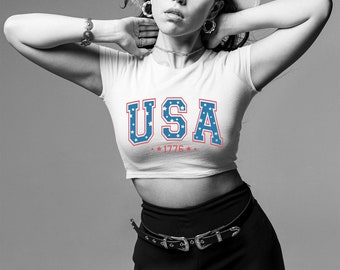 fourth of july crop tops