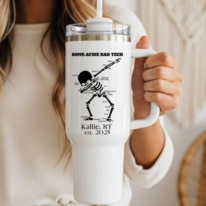 Funny X-Ray Tech 40oz Tumbler, Personalized Radiology Graduation Cup