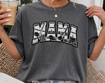 Hockey Mama Shirt, Hockey Mom Sweatshirt, Hockey Mom Game Day Shirt, Comfort Colors Shirt, Faux Embroidered