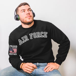 Air Force Family Sweatshirt or Hoodie – Personalized Military Gift