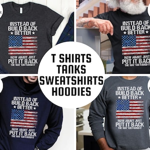 This is a picture of a man wearing a USA flag shirt. The picture is of a distressed American flag, a distressed USA flag.
