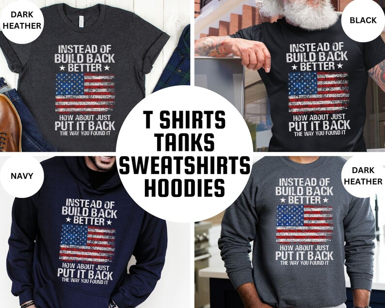 This is a picture of a man wearing a USA flag shirt. The picture is of a distressed American flag, a distressed USA flag.