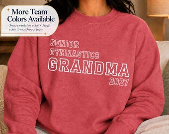 Class of 2027 Gymnastics Grandma Sweatshirt, Personalized Senior Gymnastics Nana Shirt, Gymnastics Senior Night Gift