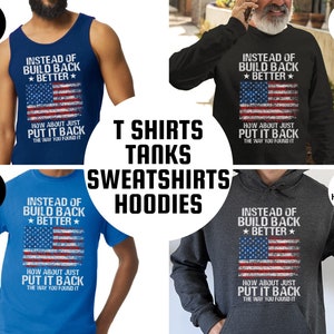This is a picture of a man wearing a USA flag shirt. The picture is of a distressed American flag, a distressed USA flag.