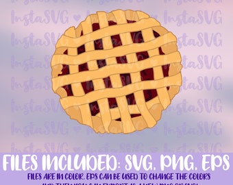 Thanksgiving Pie SVG, Pie Dessert SVG, SVGs for Crafting, Cute Dessert SVGs, Pie Clip Art, Pie Art Digital Download, Cute Pie SVGs