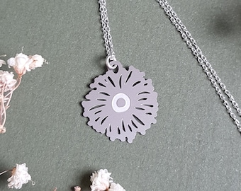 Eucalyptus Flower Pendant | Australian Flower Pendant | Eucalyptus Flower | 45cm Silver Necklace Chain | Australian Handmade Necklace