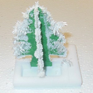 White 4 inch Crystal Growing Tree - Christmas tree