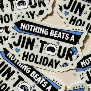 Er gaat niets boven een Jin Tour-vakantiesticker #RUNSEOKJIN_EP. TOUR Bangtan Jin Kim Seokjin grote matte vinyl laptop concertsticker cadeau