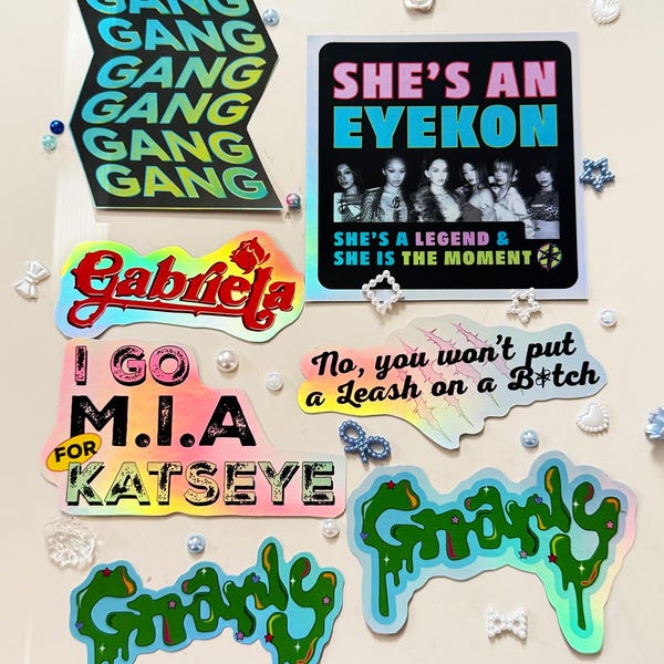 Knarly Sticker Katseye Cake - Etsy