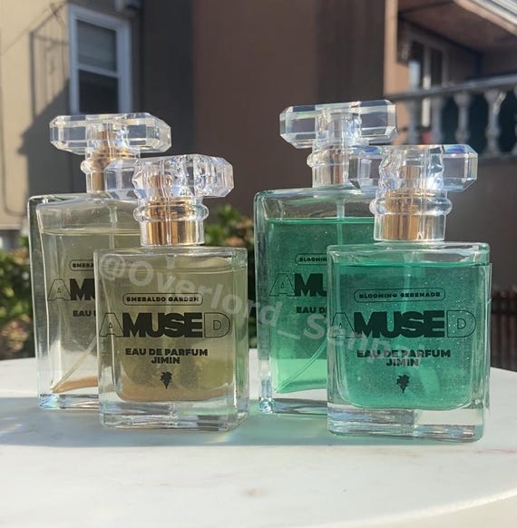 MUSE PERFUME BOTTLE / Gift for Army Fan / Blooming Serenade