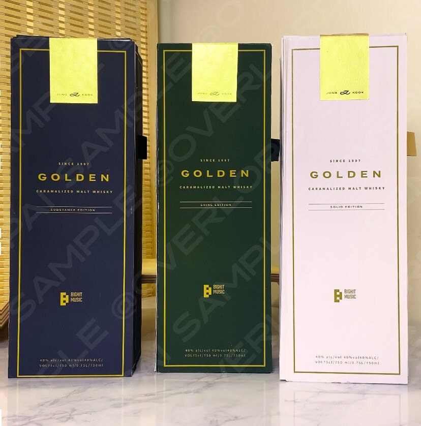 DIY Printable Box Design - Jungkook Golden Whisky Drink