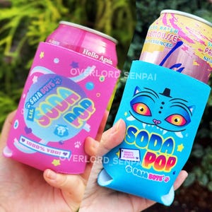 Saja Boys Soda Pop Can Beverage Sleeve Cooler Foam Cozy | Kpop Demon Hunters Decorative Soda Design