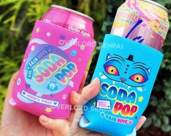 Saja Boys Soda Pop Can Beverage Sleeve Cooler Foam Cozy | Kpop Demon Hunters Decorative Soda Design