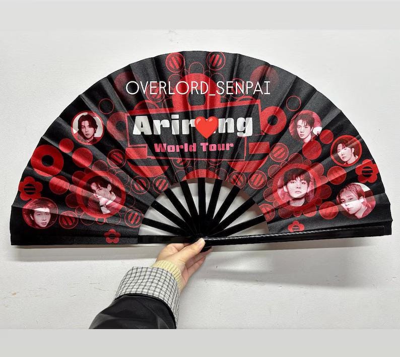 Bts Folding Fan - Etsy