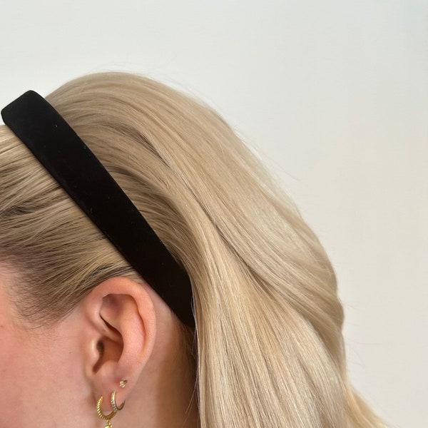 Velvet Headband Set/Fall Hair Accessories/Slim Plush Headband/Comfy/Stocking Stuffers/Accessory for Thick Thin Hair/VSCO/Present Ideas