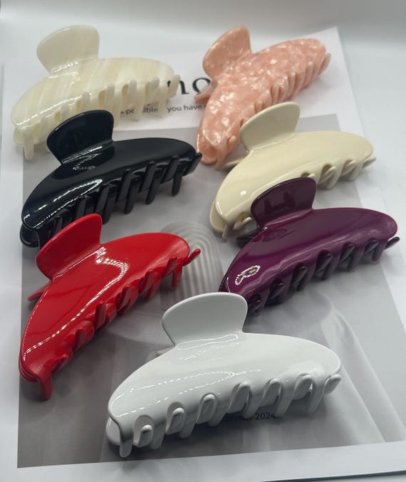 4 Inch Acetate Hair Claw |eco-friendly Hair Clip for Thick  display picture 3