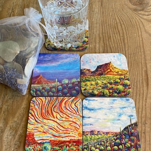 4 Arizona Mountain Untersetzer.