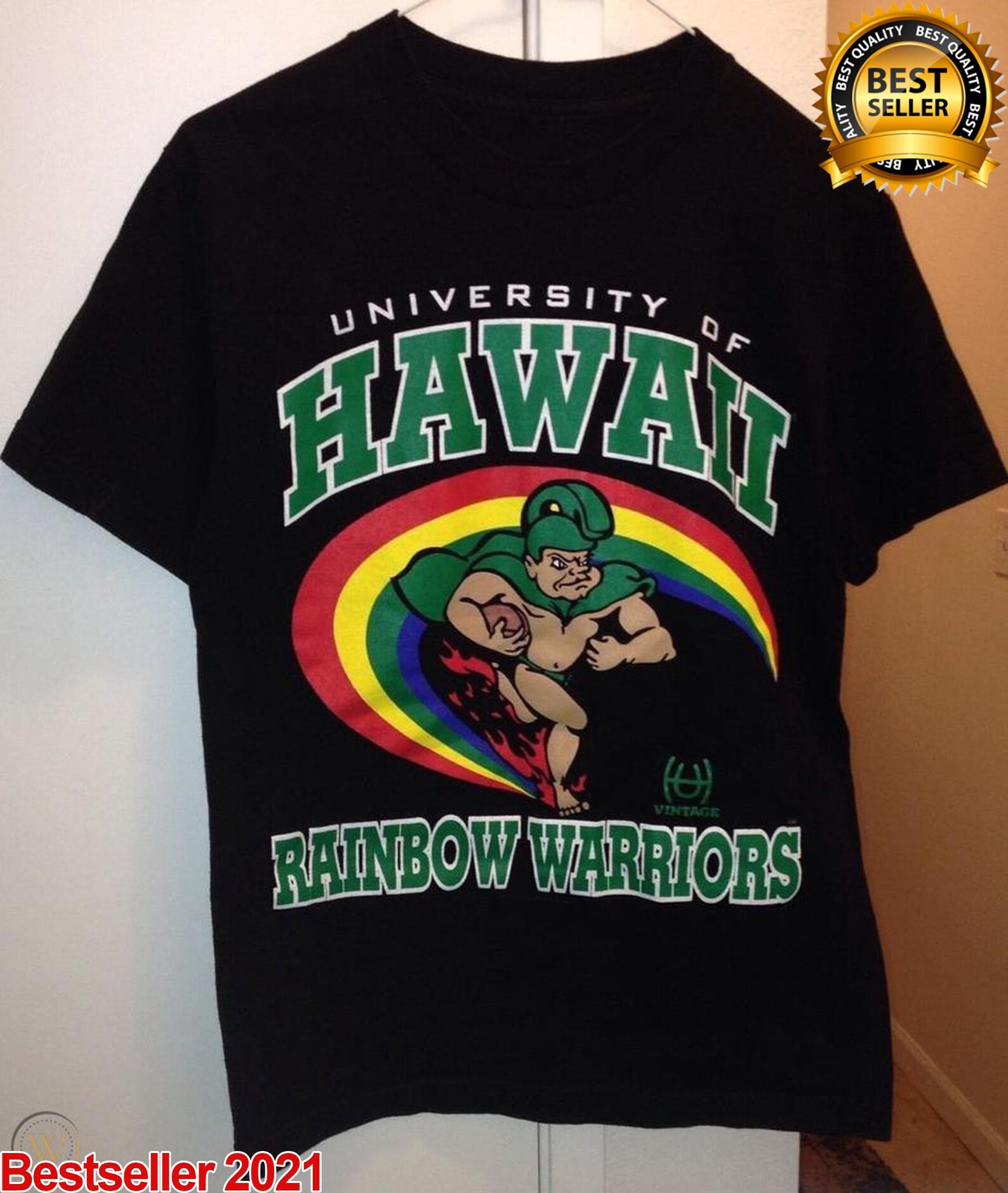 Vintage NCAA Hawaii Rainbow Warriors Shirt University of Etsy
