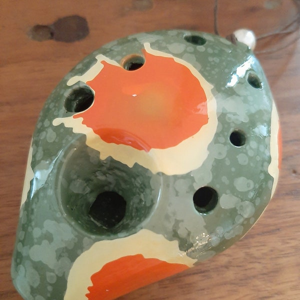 Ocarina Sifflet Artisanal vert