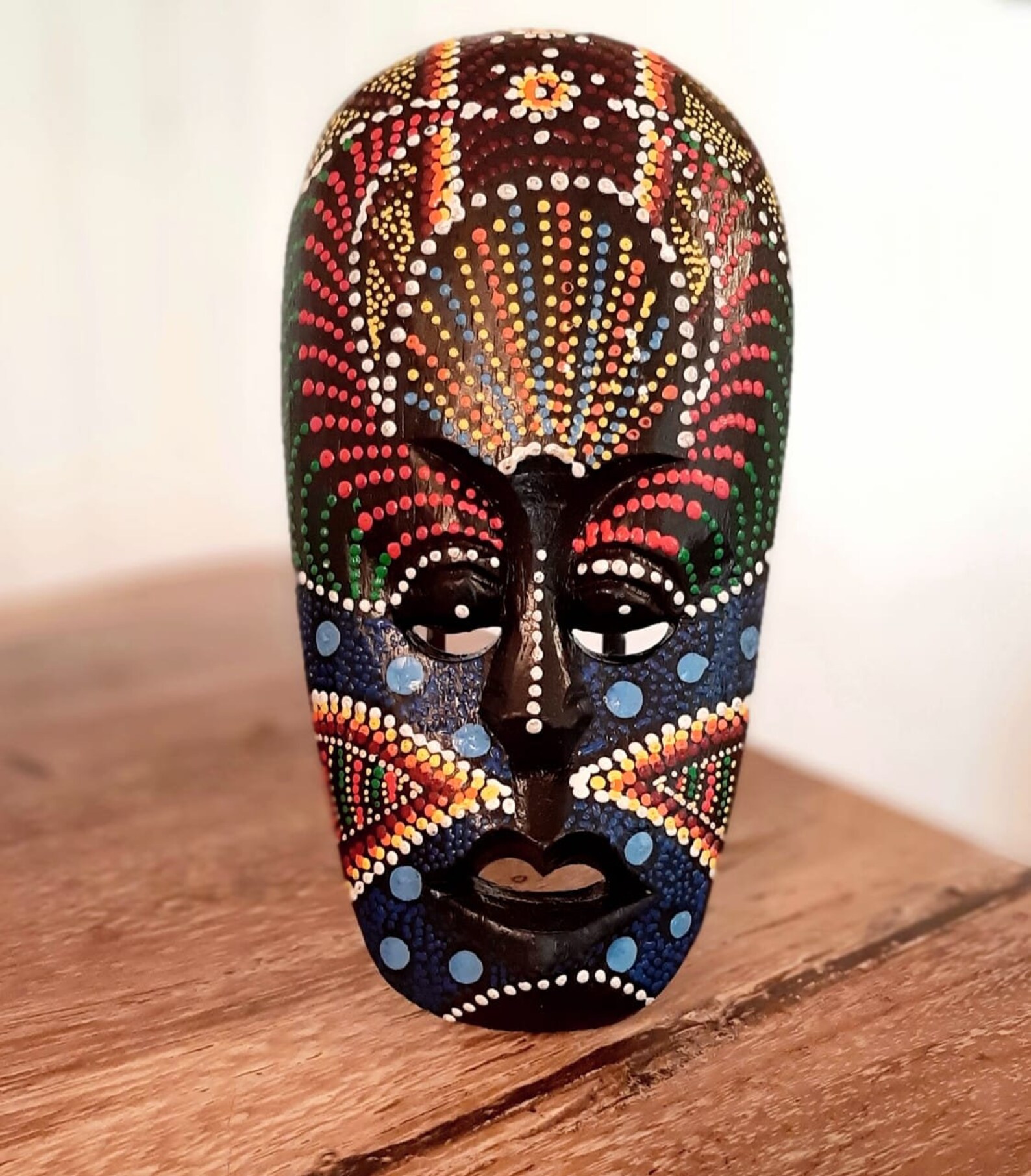 Decorative Mask in Artisanal Wood Etsy
