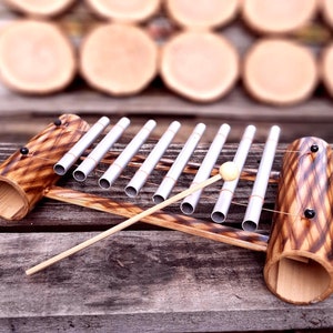 Handcrafted bamboo xylophone