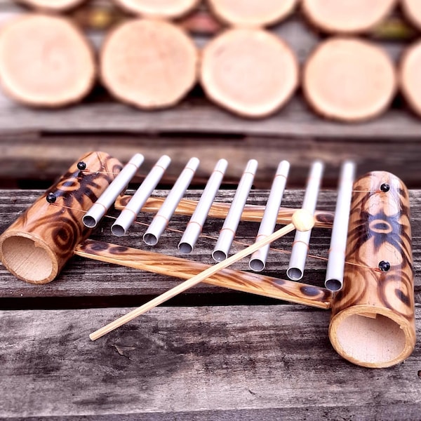 Xylophone en bambou artisanal