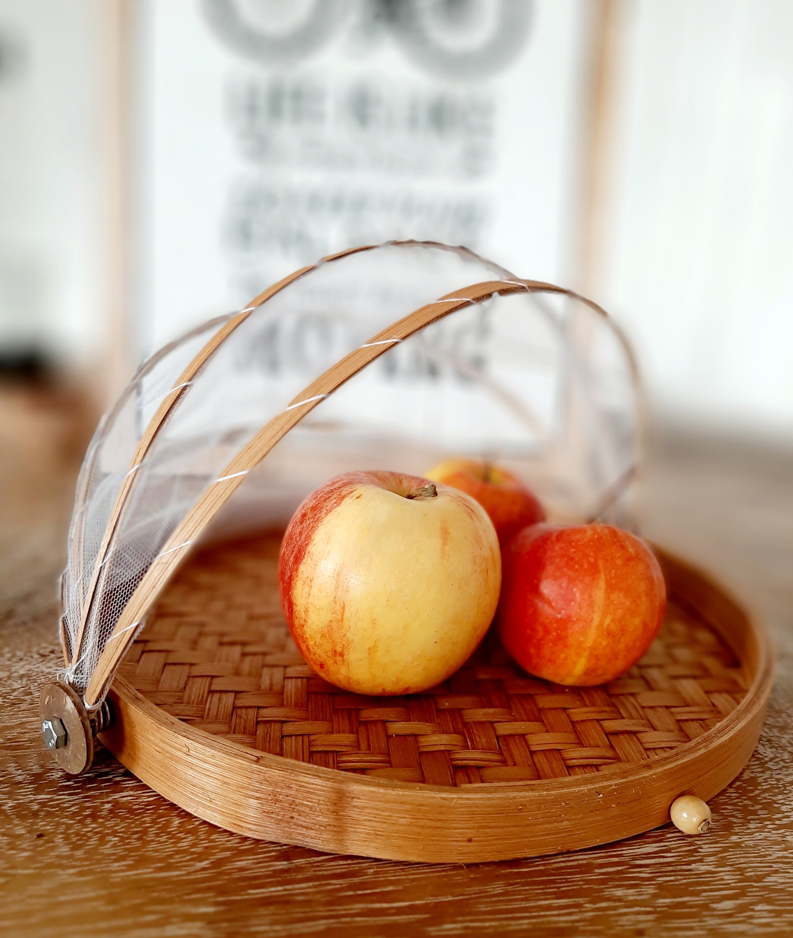 Cloche à Fromage Fruits Garde Manger en Bambou 30 cm