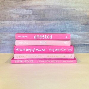 Decorative Books Pretty in Pink Preppy Room Decor Beautiful Pink Book ...