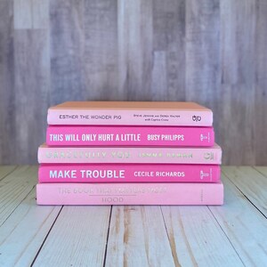 Decorative Books Pretty in Pink Preppy Room Decor Beautiful Pink Book ...