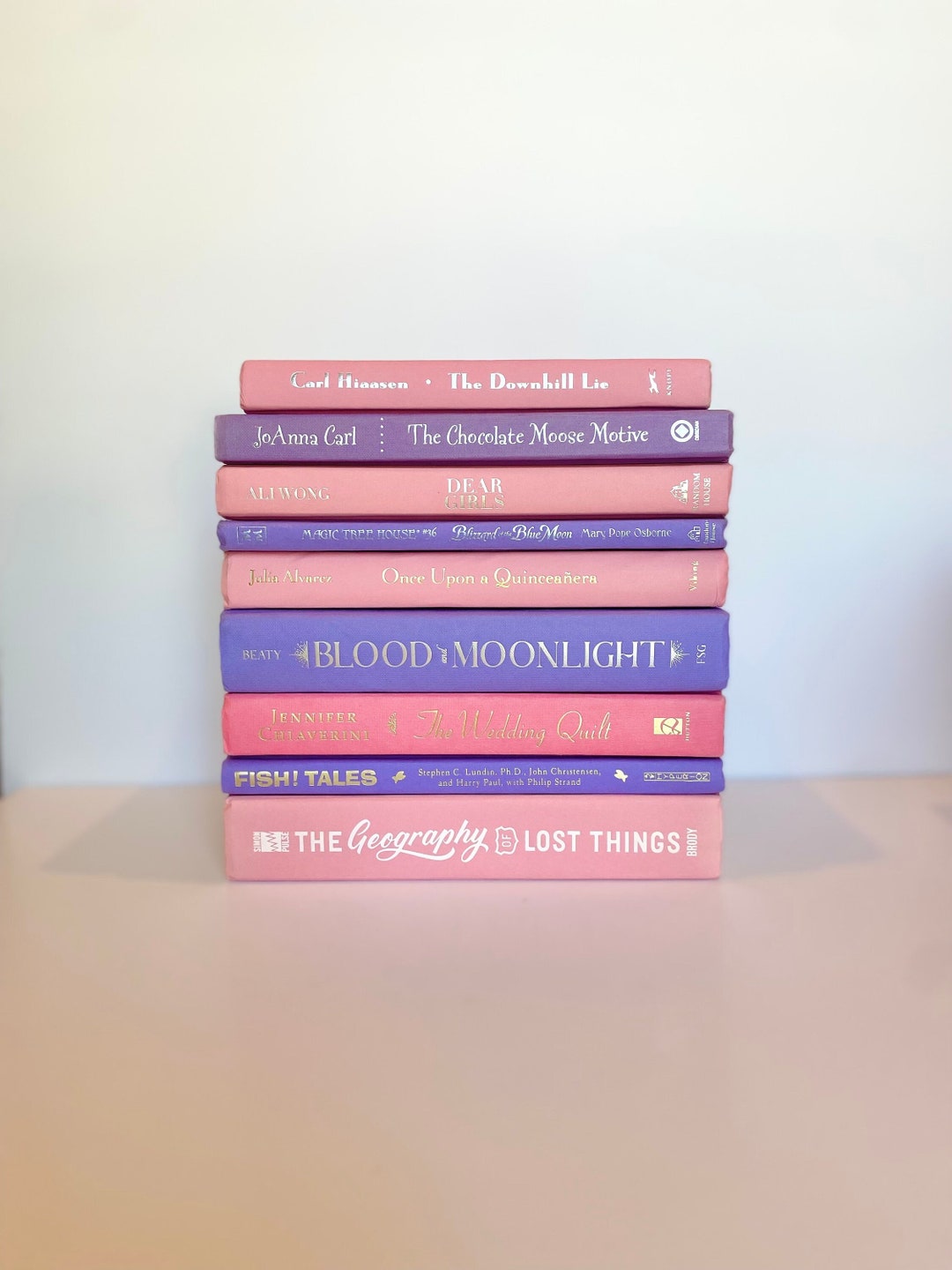 Pink Purple Preppy Room Aesthetic Girl Shelf Decor Nursery - Etsy