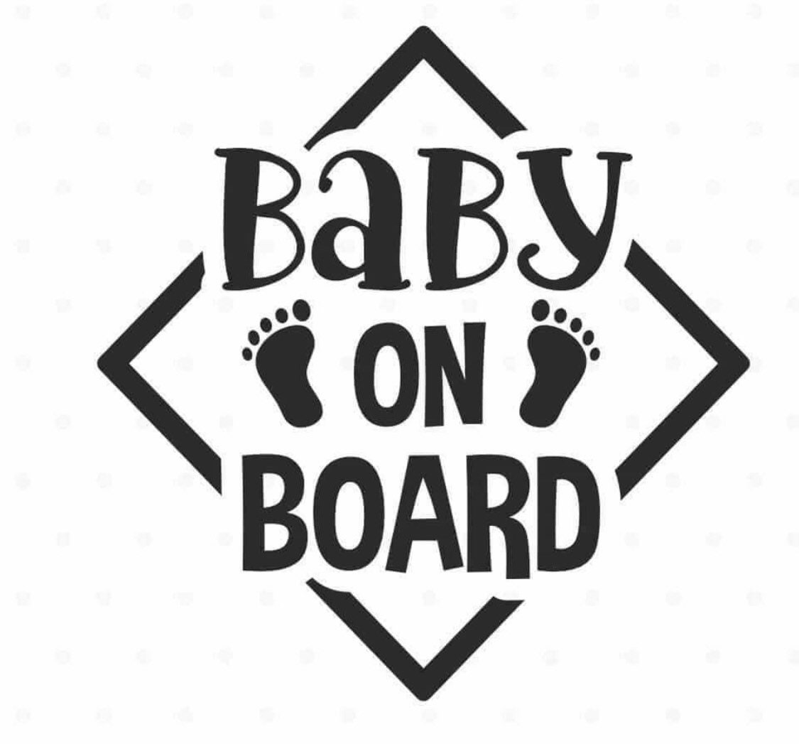 Baby on Board Decal Etsy