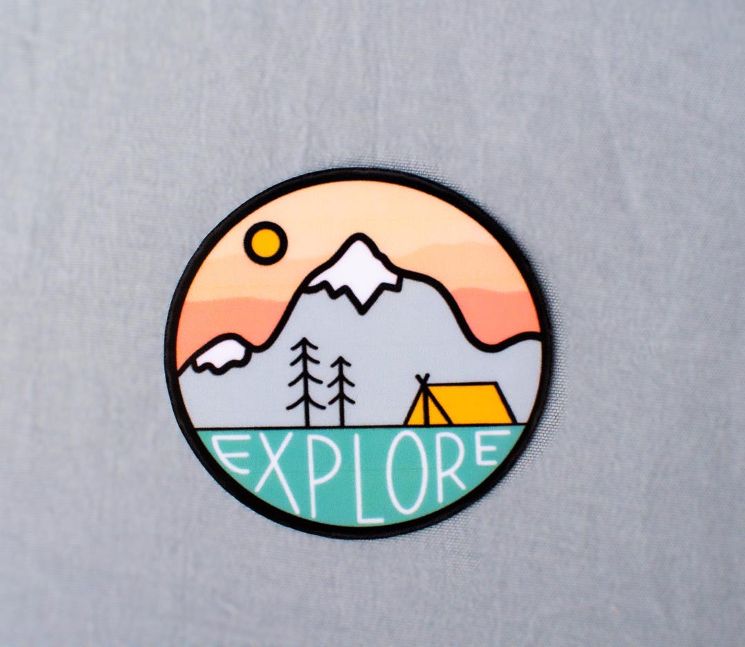 Explore Sticker - Travel/mountain Sticker - Etsy