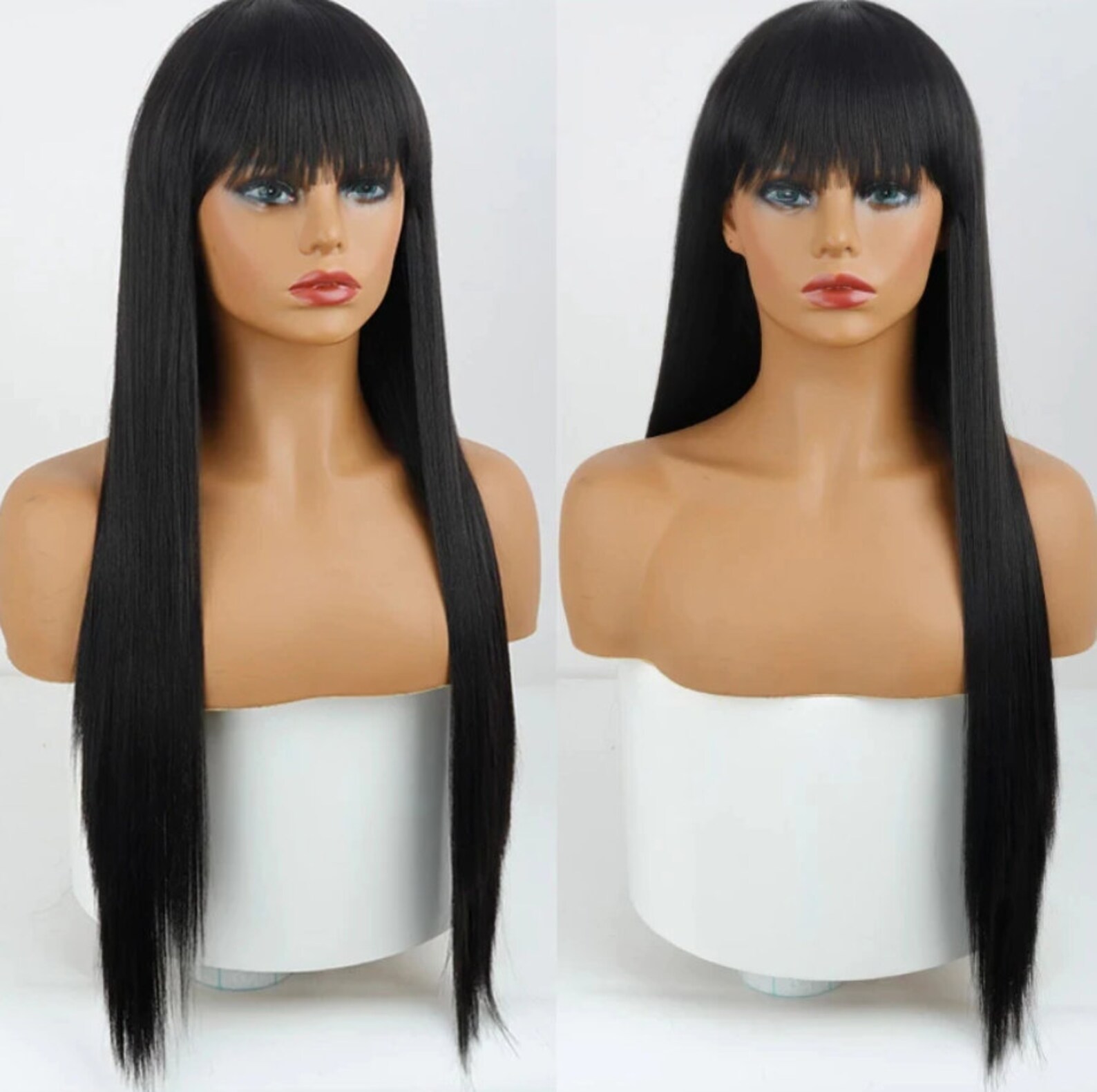 Wigs Hair Real Wig Full Human Straight Natural Curly Cosplay Etsy UK