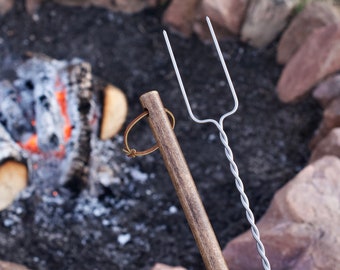 Handcrafted Hotdog & Marshmallow Roasting Stick