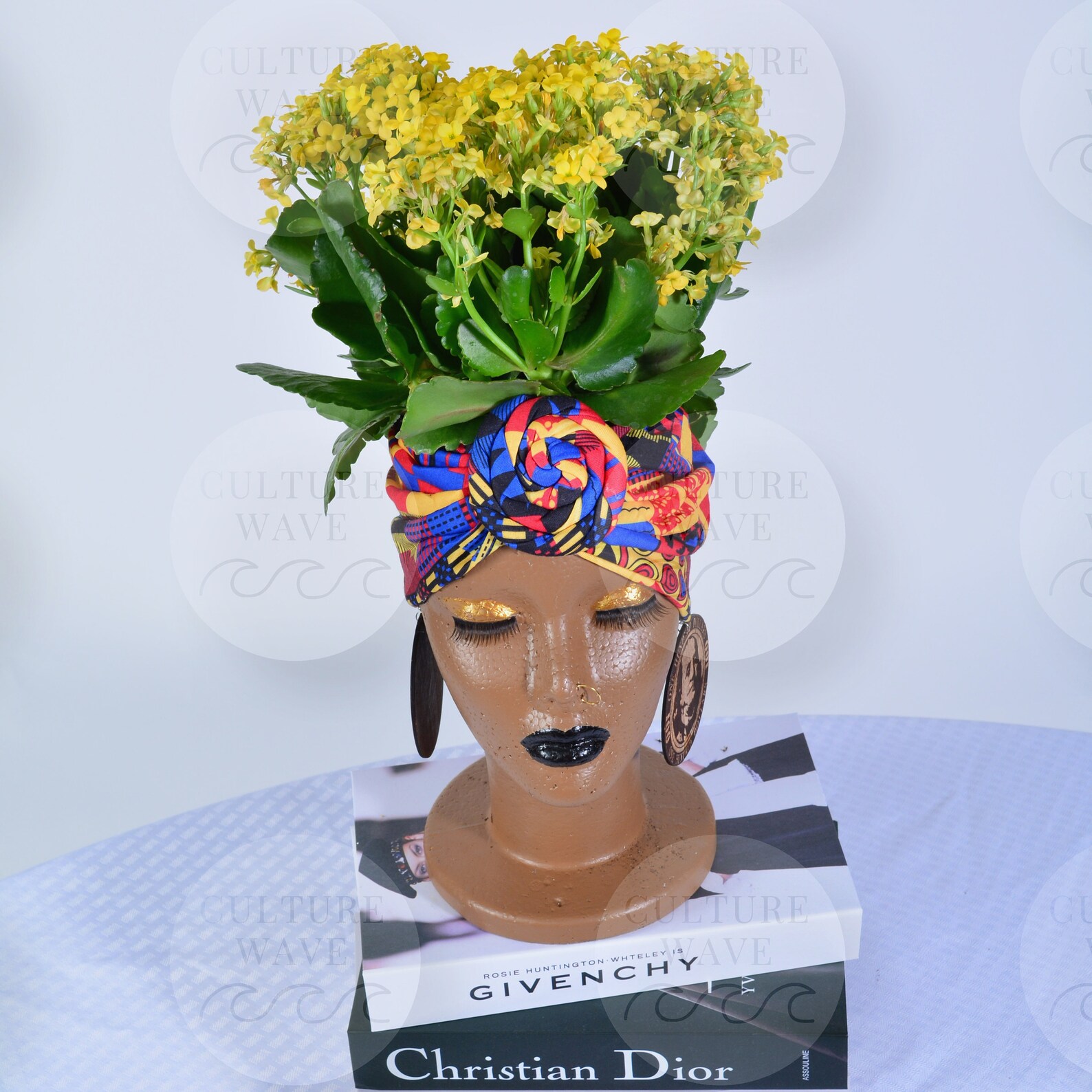 Styrofoam Plant Holder Planter Head Head Planter Pot Etsy