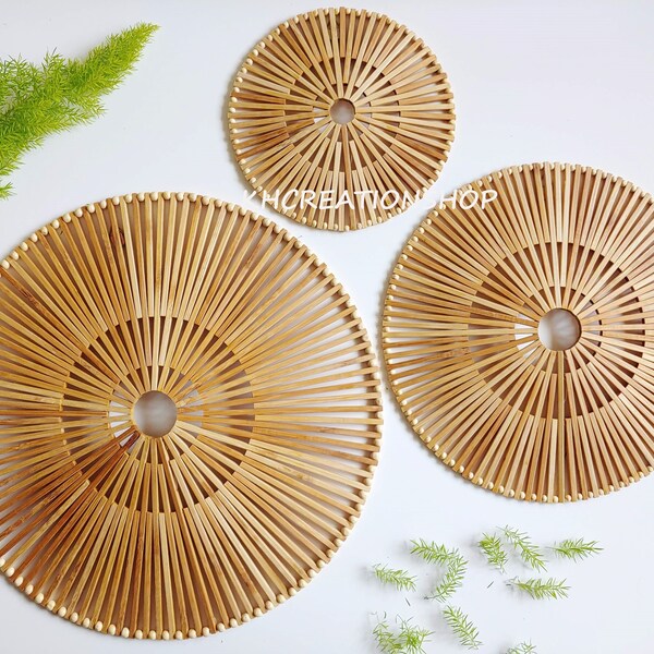 Bamboo Basket Wall Decor Etsy