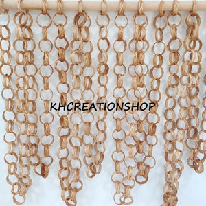 Handmade Natural Bamboo Curtain Wall Hanging, Personalized Minimalist Home Decor,DIY Window Curtain,Boho Interior Wall Art ,Woven Wall Decor