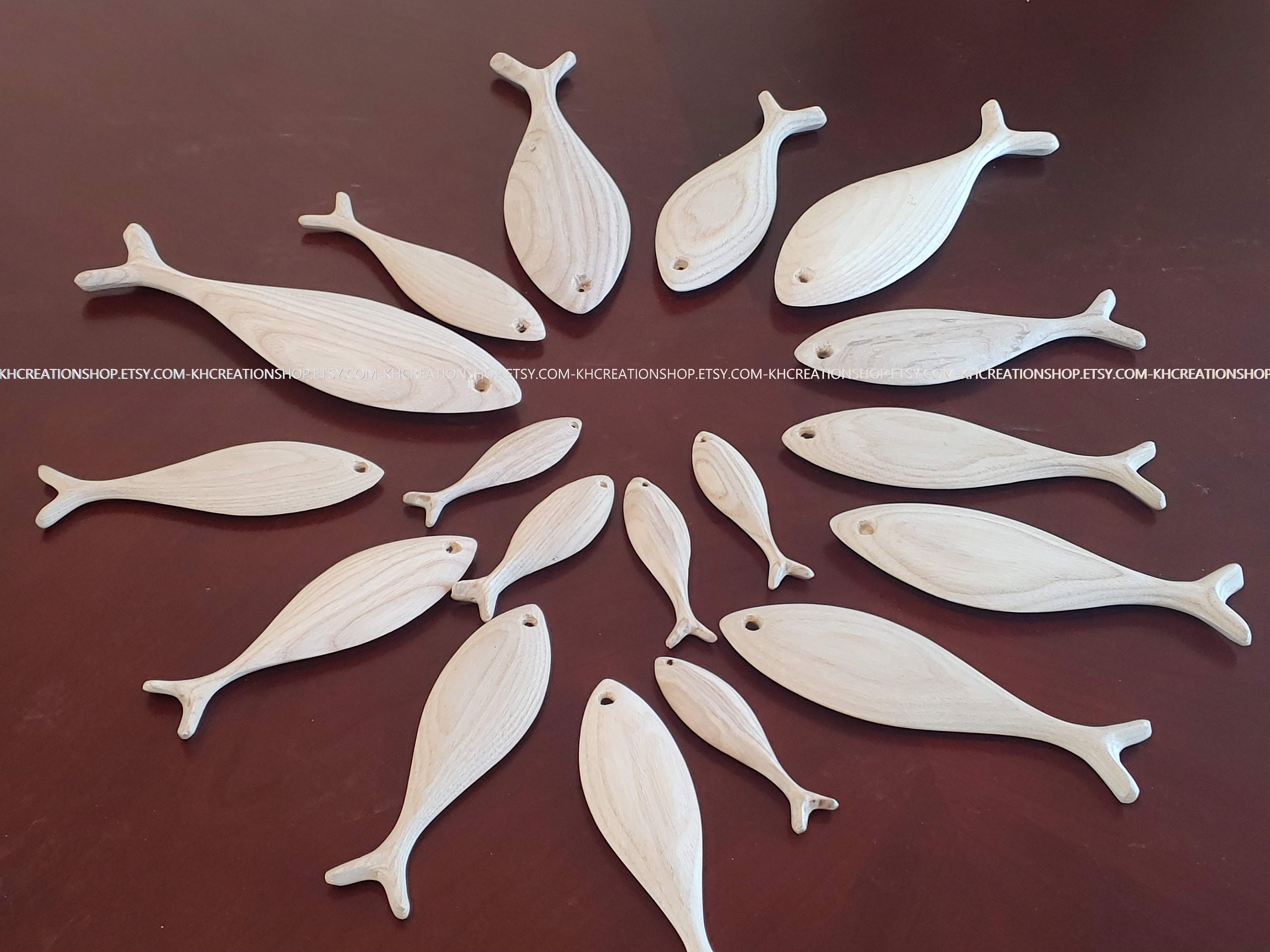 Wooden Fish DIY Craft, Unfinished Wooden Fish Painting Wall Decor,DIY Art Painting, Wooden Fish Shape, Unfinished Wood Fish Creative Kid Art