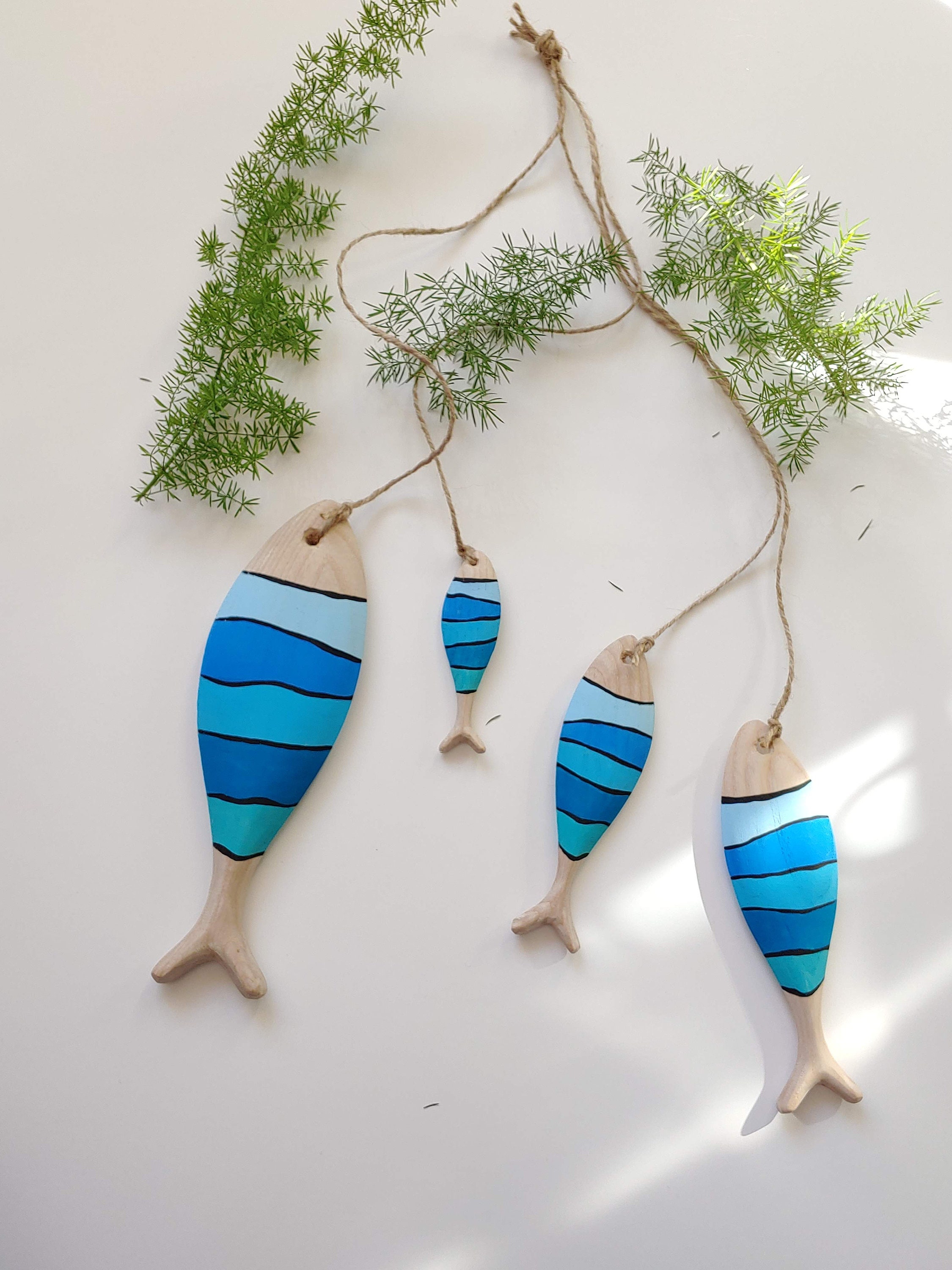 Wood Fish Decoration,fish Art Wall Decor, Wooden Fish Wall Decor ...