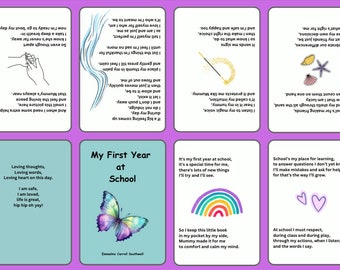 My First Year at School (Mother to Child/PURPLE) A pocket sized fold up book for your child starting school